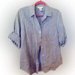 jones New York black and white large shirt